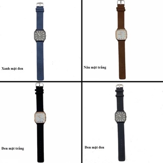 Đồng hồ nam dây da Dyanwatch đồng hồ đeo tay nam thời trang mặt vuông