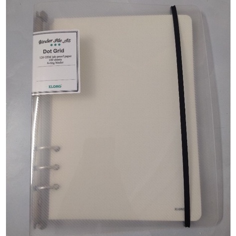 Combo 2 sổ còng bullet journal A5 ruột Caro + Dot grid 200 trang Ms 994-995 Klong binder dễ refill giấy tiện lợi
