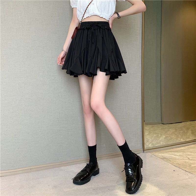 Chân Váy Ngắn Xòe Viền Bèo Dây Nơ Cạp Chun Chân Váy Tennis Dáng Ngắn Freesize Siêu Hot | BigBuy360 - bigbuy360.vn