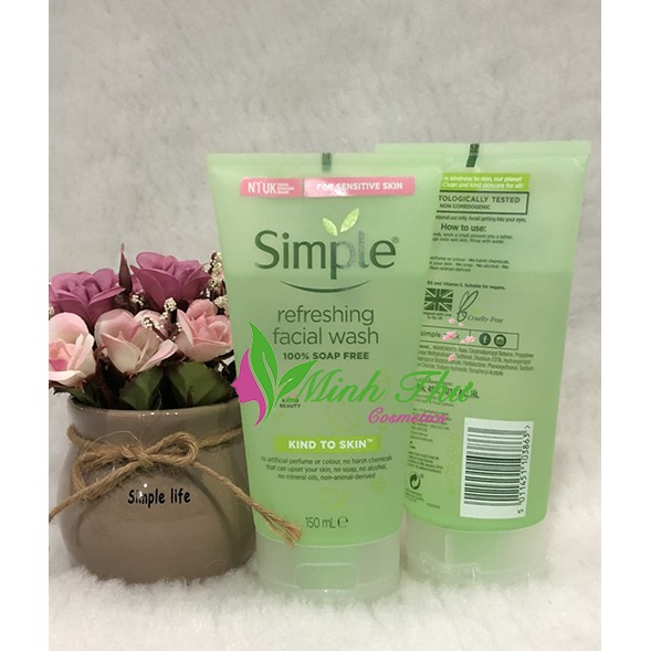 [MẪU MỚI] Sữa Rửa Mặt Dạng Gel Simple Refreshing