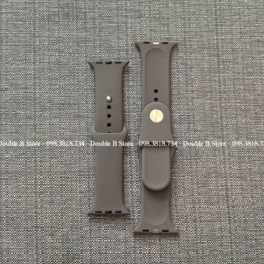 Dây Xám Đen Apple Watch Cao Su Sport Band Đủ Màu Dành Cho Apple Watch Series SE/6/5/4/3/2/1 38mm | 40mm | 42mm | 44mm