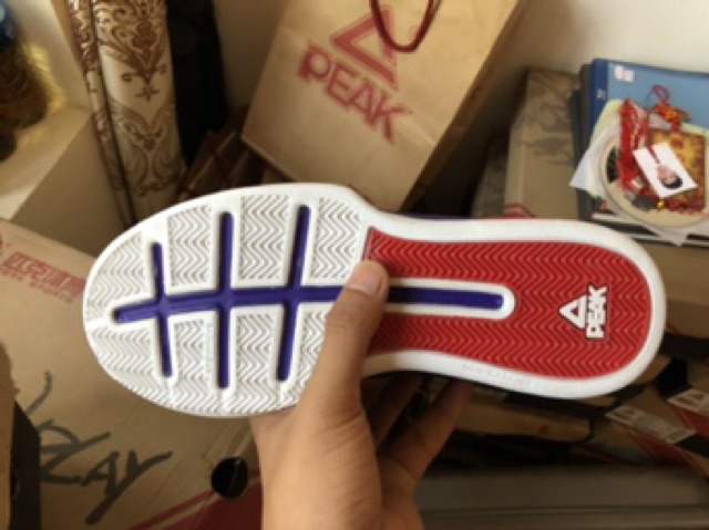 Giày bóng rổ Peak chính hãng màu tím size 39