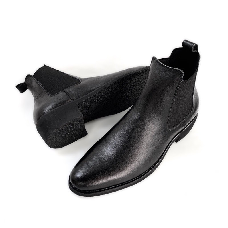 Giày chelsea boot da bò thật TEFOSS HT650 cổ cao thời trang size 38-44