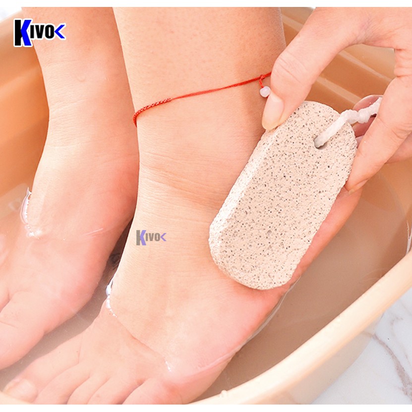 Đá Bọt Biển Chà Gót Chân Có Quai - Đá Tẩy Tế Bào, Kỳ Da Chà Chân, Đá Mài Gót Chân, Bào Gót Chân - Kivo | BigBuy360 - bigbuy360.vn