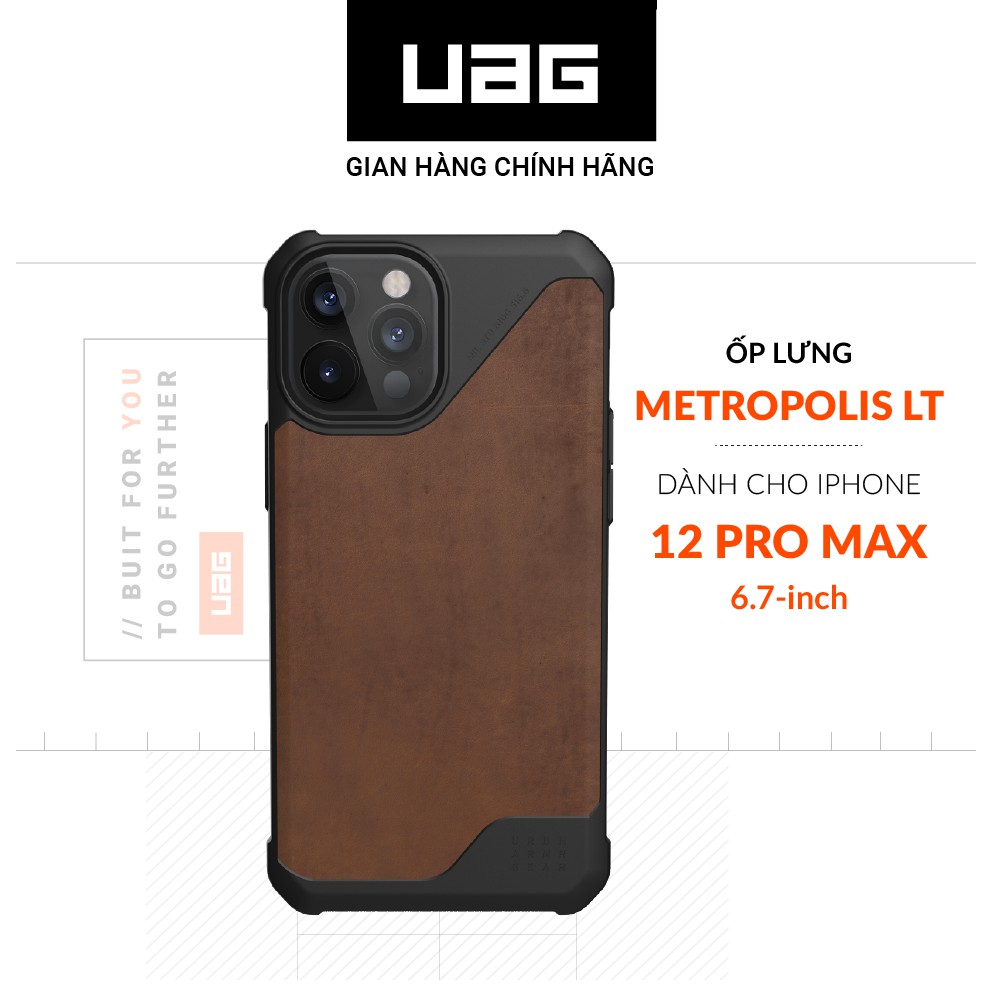 [Mã ELMALL300 giảm 7% đơn 500K] Ốp lưng UAG Metropolis LT cho iPhone 12 Pro Max [6.7 inch]