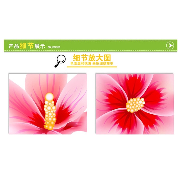 Decan dán tường, decan trang trí phòng hình hoa hồng đẹp XL8155