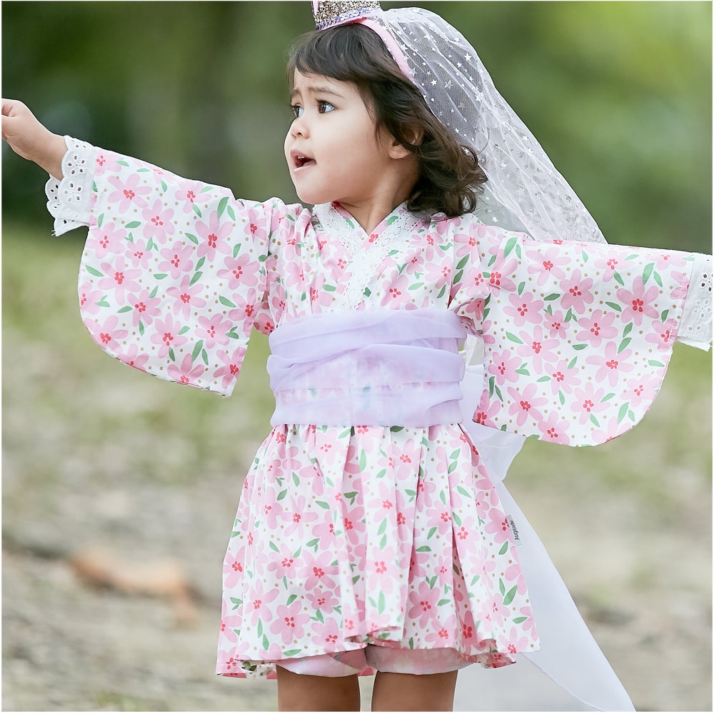 Đầm Kimono Xuân Hè 22 60364 In Họa Tiết Phong Cách Nhật Bản Mới