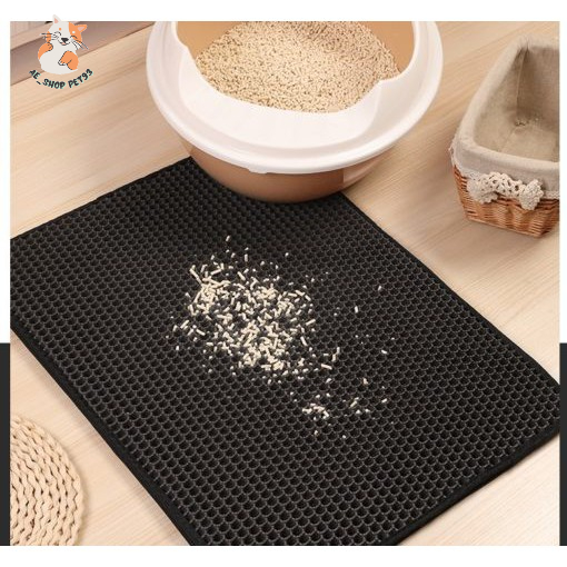 Thảm lót khay vệ sinh chống vương vãi cát cho mèo (40x50cm)