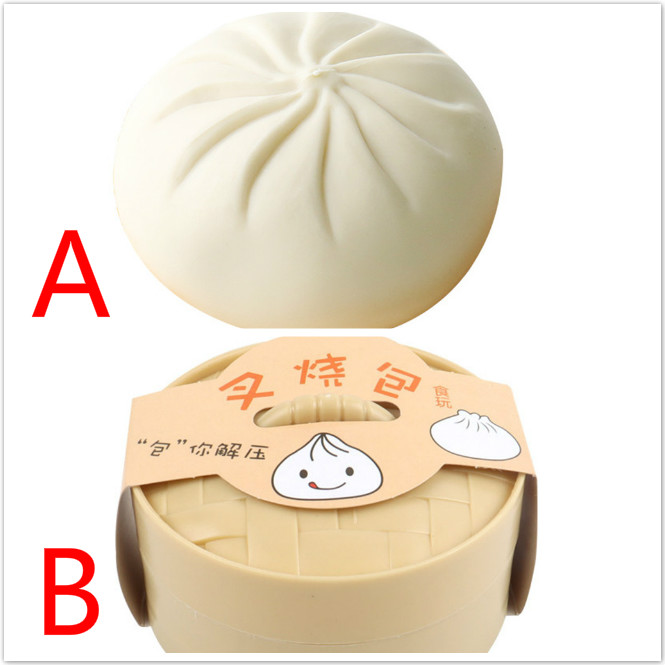 Đồ Chơi Nắn Bóp Đàn Hồi Giảm Căng Thẳng Hình Bánh Bao