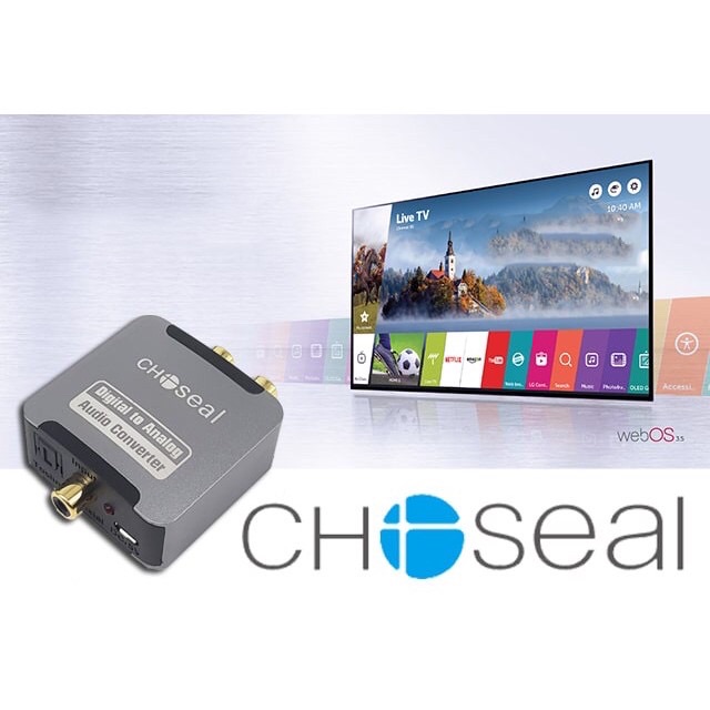 Bộ Chuyển Âm Thanh Quang sang AV và AUX chosealKèm Dây Quang -SẢN PHẨM ÂM THANH ĐẦU RA CHẤT LƯỢNG CAO