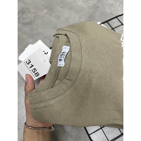 Áo phông tay lỡ 3158 - Ảnh thật tự chụp ( MÀU XI MĂNG)