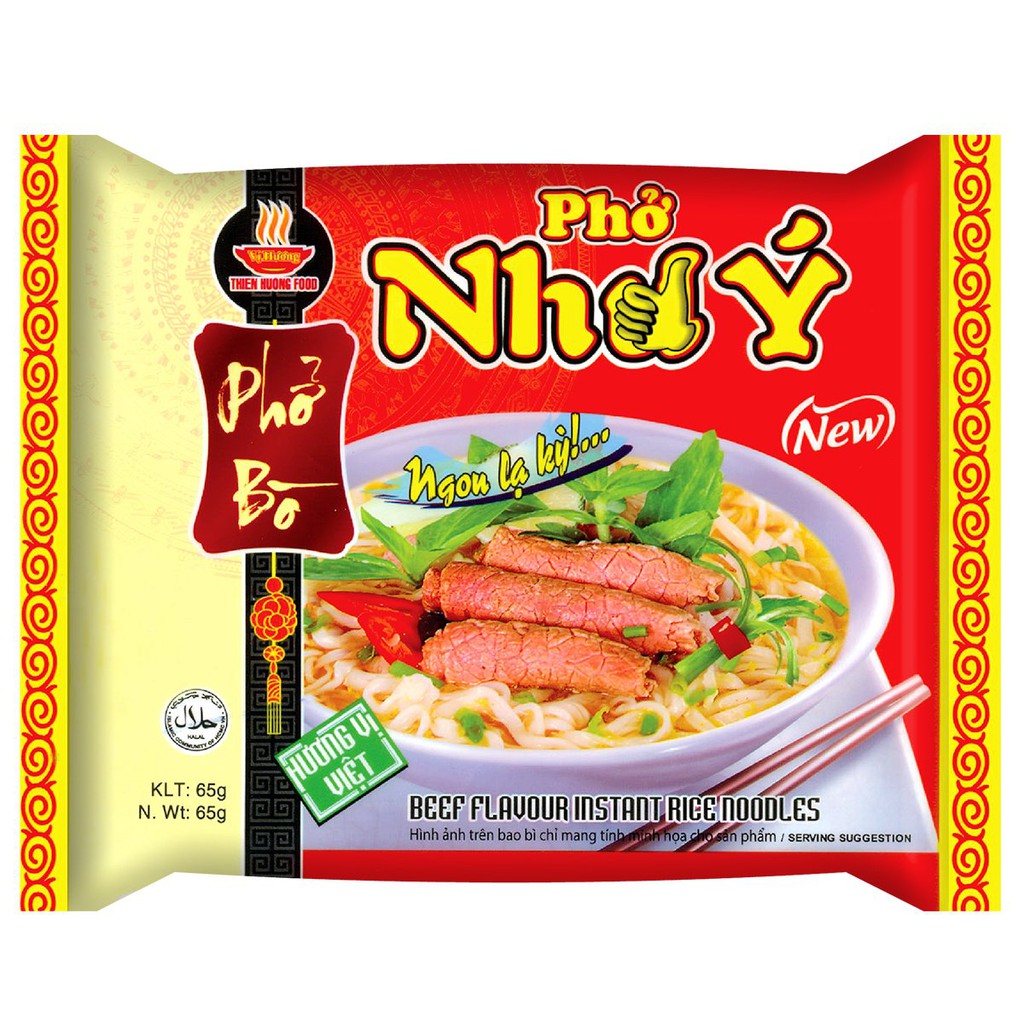 Thùng 30 gói phở bò Như Ý 65g