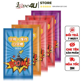 Kẹo, kẹo nổ nhiều hương vị bạc hà, dâu, cam, đào, coke t20 - love4u
