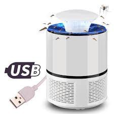 Đèn bắt muỗi và diệt côn trùng thông minh hình trụ đầu cắm USB thế hệ mới