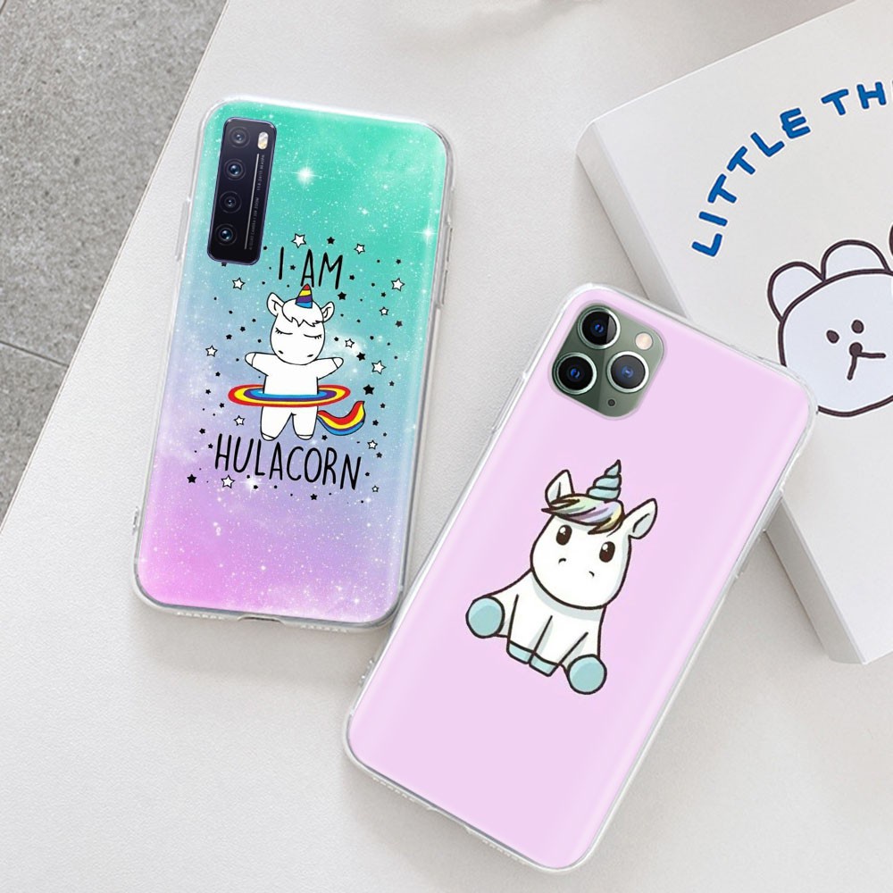 Ốp Điện Thoại Dẻo Trong Suốt Họa Tiết Hoạt Hình Kỳ Lân Dễ Thương Cho Motorola Moto E6 E5 E4 Play E7 Plus E6S 2020 Vm148