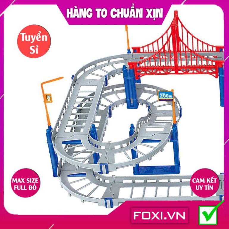 [FREESHIP HÀNG ĐẸP] Mô hình lắp ráp đường ray xe lửa Foxi-Xếp hình tàu hỏa-tàu lượn siêu tốc-đa dạng và sáng tạo