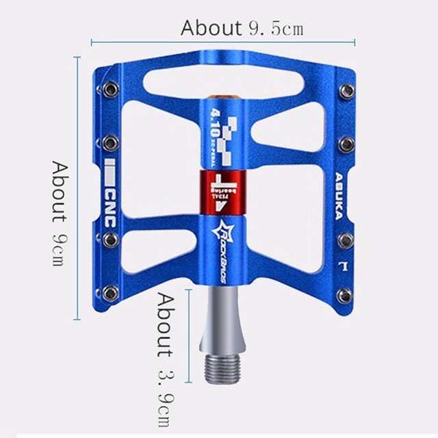 ( chính hãng)Bàn Đạp ROCKBROS CNC Với 4 Bạc Đạn 9/16