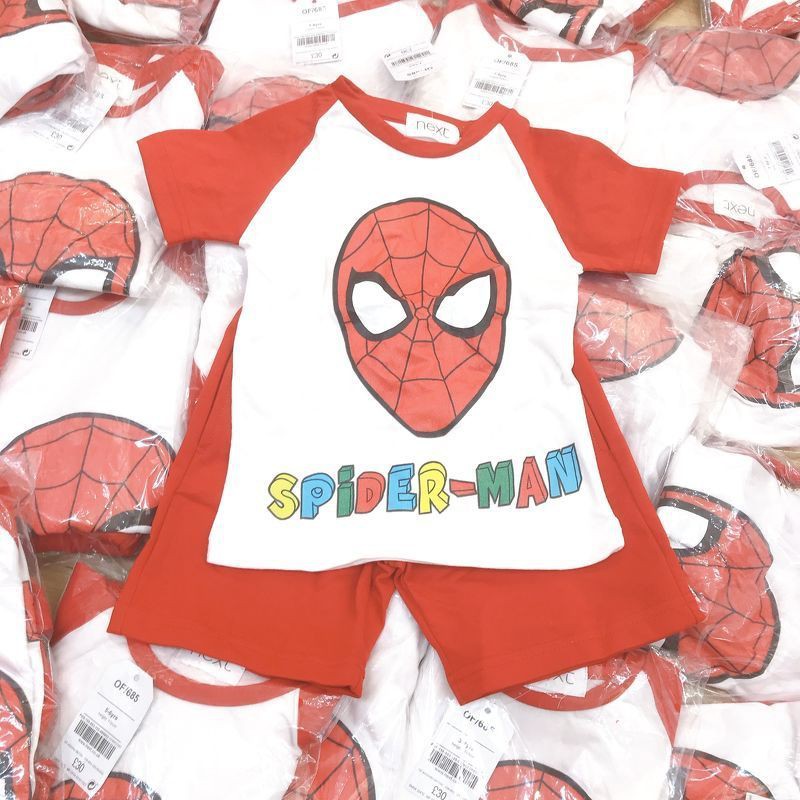 Bộ next Spiderman trắng đỏ ❤️ FREESHIP ❤️ Bộ next Spiderman trắng đỏ cho bé