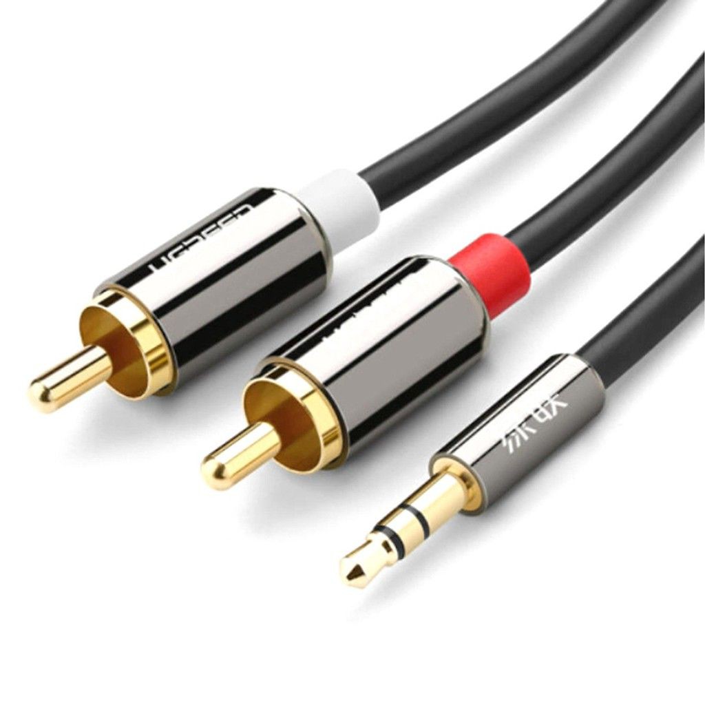 Cáp loa(audio) 3.5mm sang RCA 1.5m UGREEN 10583- hàng chính hãng bảo hành 12 tháng