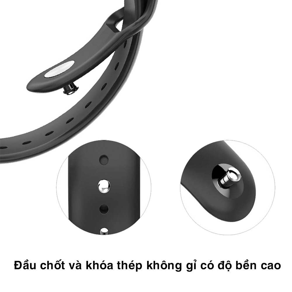 Dây đồng hồ Garmin Vivoactive 3S/4S/Active S silicon cao cấp siêu mềm phong cách thể thao nhiều màu 18mm – Dây silicon