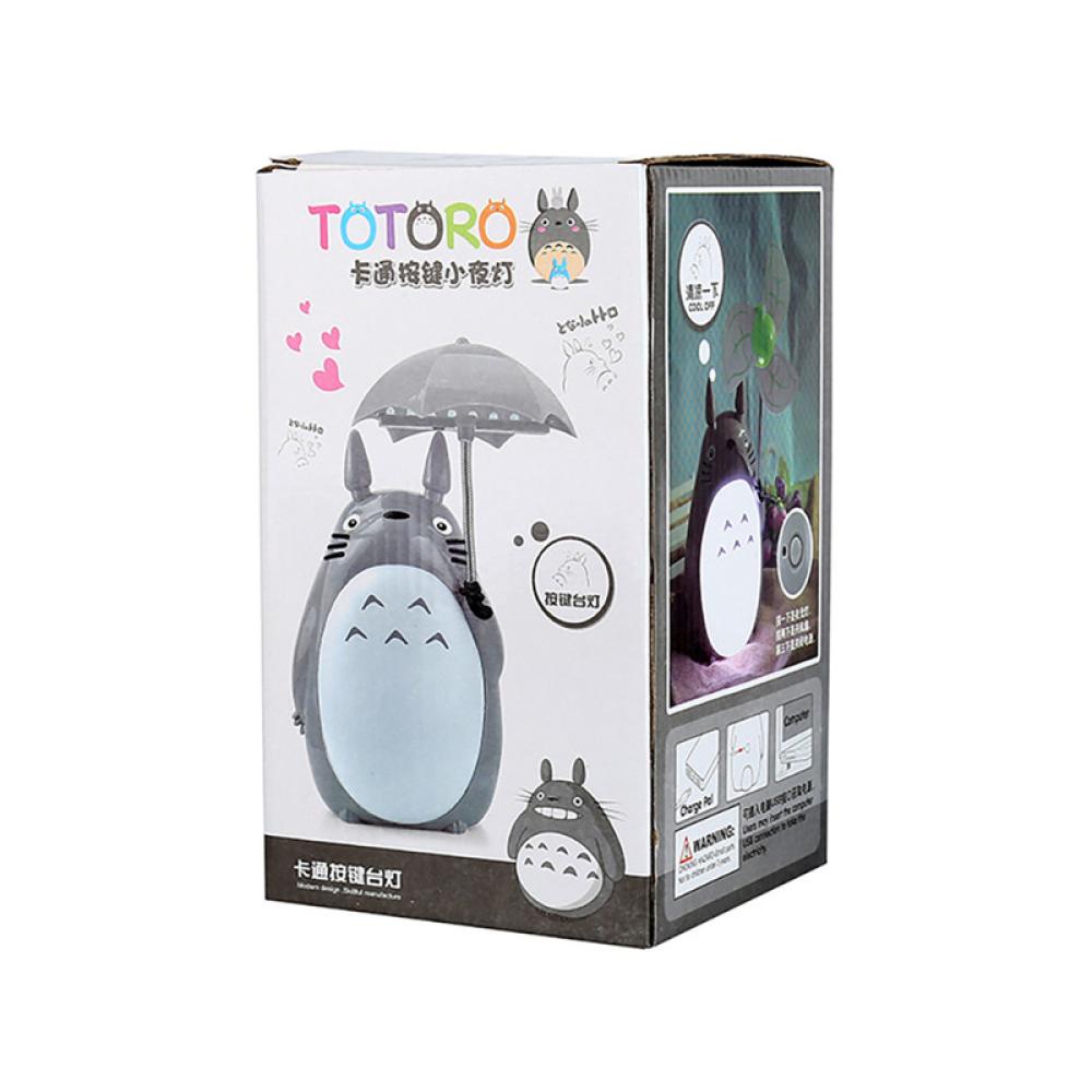 Đèn Ngủ LED Để Bàn Hình Totoro Hoạt Hình Sáng Tạo Có Thể Sạc Lại Bằng Cổng USB Trang Trí Nhà Cửa I8Q3
