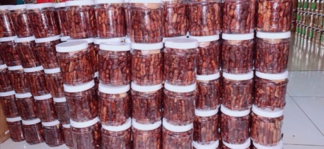 Me lào chấm muối ớt hũ 500gr
