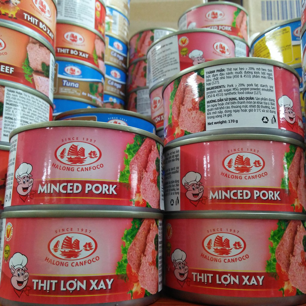 THỊT LỢN XAY HẠ LONG CANFOCO 170G