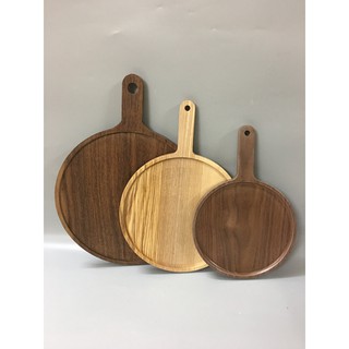 Khay pizza tròn, thớt gỗ Decor hàng xuất khẩu - BH 12 tháng 1 đổi 1