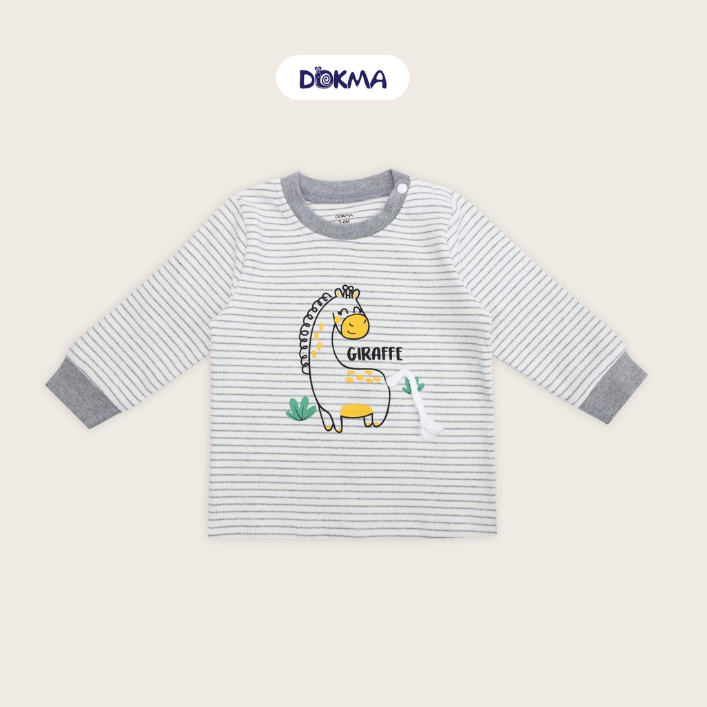 DMB388A Áo cài vai dài tay dày DOKMA (6-24M)