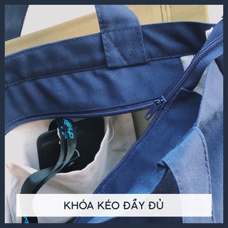 Túi vải canvas Basic Tote Bag - Cúc Craft - Trắng