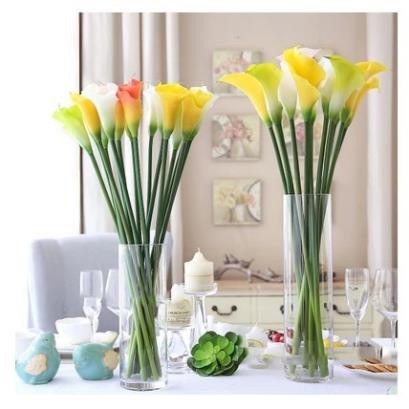 Bình Bông Lọ Hoa Thủy Tinh D10XH20Cm - Bình Hoa Trụ Tròn