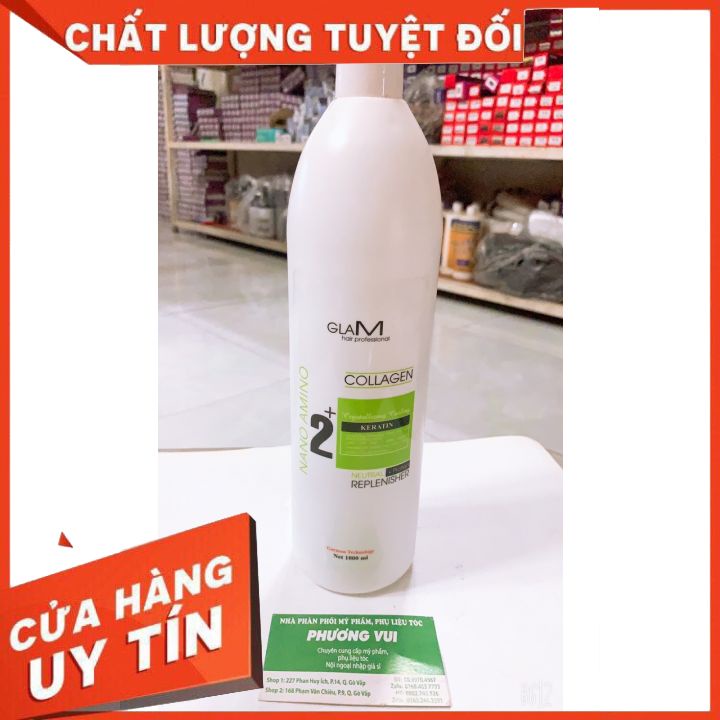 Bộ Kem Uốn Duỗi Tóc Kỹ Thuật Số GLAM Siêu Bóng ,Siêu Xoăn 1000ml x2- BỘ UẤN DUỖI ĐA NĂNG-TIỆN LỢI KHÔNG KHÔ TÓC KHÔNG HÔ