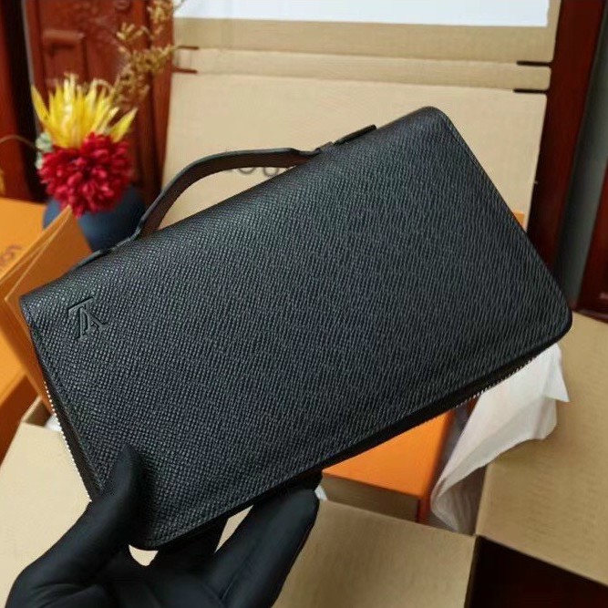 👝HIGH FASHION👝 Ví nam nữ cao cấp, Ví Cluth xách tay 1 khóa LV các nmẫu Fullbox MLN NV HV