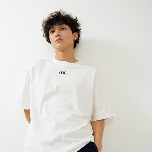 Áo thun Owlbrand thêu logo /Trắng