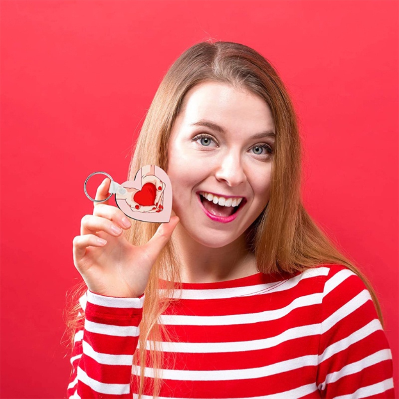 Bộ 32 Móc Khóa Chuyển Nhiệt Hai Mặt Mojito Kèm Móc Khóa