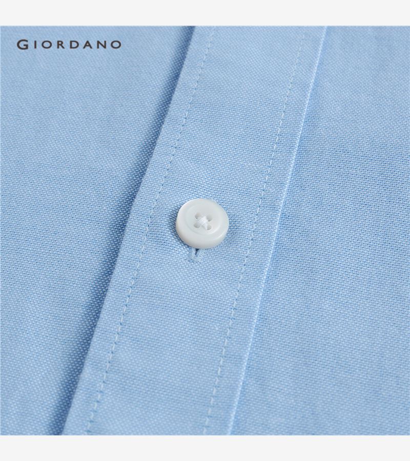 Áo Sơ Mi Nam Giordano 01041487 Dáng Ôm Vải Oxford Thêu | BigBuy360 - bigbuy360.vn