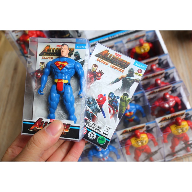 Đồ Chơi Super Man, Đồ Chơi Siêu Anh Hùng Cho Bé, Mô Hình Siêu Nhân  02086