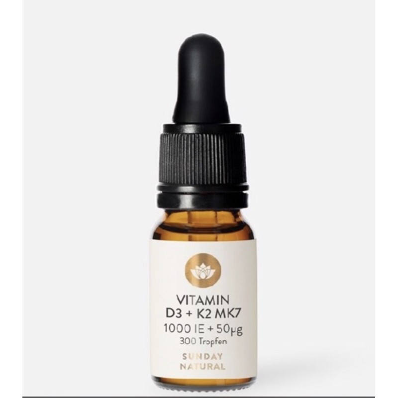 VITAMIN D3+K2 MK7 Sunday Natural dạng giọt - 20ml - Hàng nội địa Đức