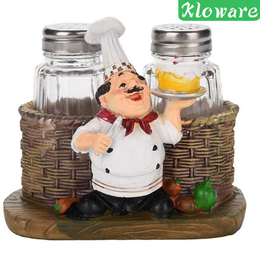 Lọ Đựng Gia Vị Hình Đầu Bếp Phong Cách Retro Mỹ