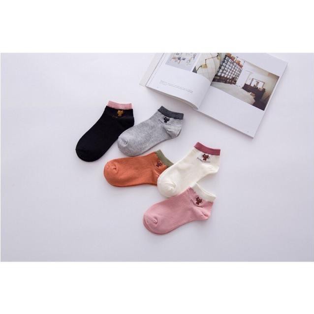 Set 5 Đôi Tất Mèo Chống Hôi Chân Cho Bạn Gái..