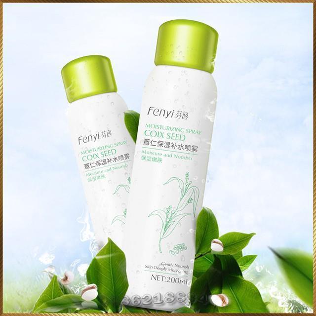 Xịt khoáng dưỡng ẩm Fenyi Moisturizing Spray Coix Seed chiết xuất Hạt Ý Dĩ FCS4 | WebRaoVat - webraovat.net.vn