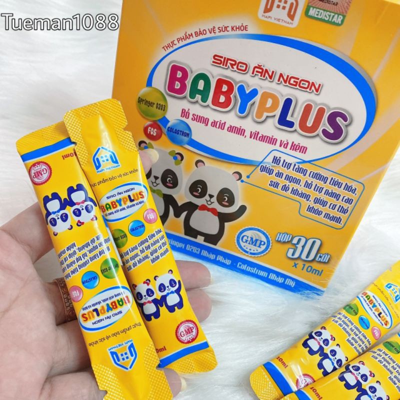 BABYPLUS - SIRO ĂN NGON BABY PLUS GIÚP BÉ HẾT BIẾNG ĂN, TÁO BÓN, TĂNG CÂN, TĂNG SỨC ĐỀ KHÁNG