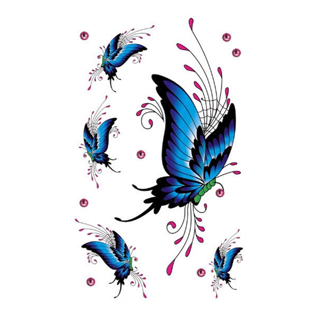 [Hàng mới về] Hình xăm dán tạm thời chống nước hình bướm quyến rũ