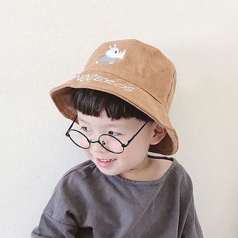 Nón Bucket Chất Liệu Cotton Mềm In Chữ Thời Trang Xuân Hè Cho Bé