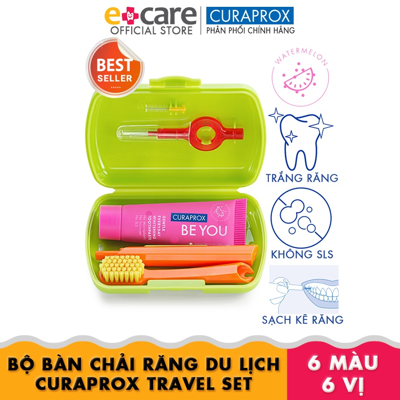 Bộ bàn chải du lịch Curaprox Be You Travel Set