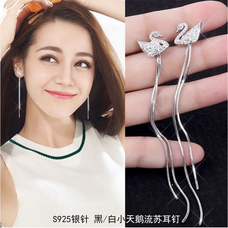 Bông tai đính đá thiết kế sang trọng cho nữ