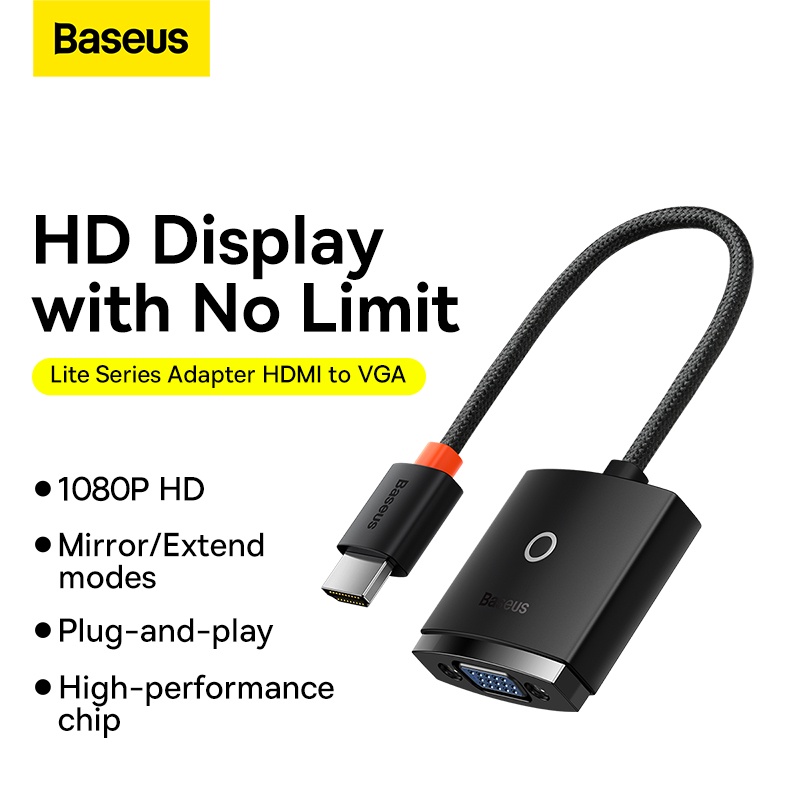Dây Cáp Chuyển Đổi hdmi Sang vga Baseus Light Enjoy
