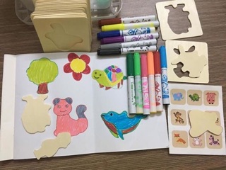 Bộ khuôn gỗ tập vẽ 