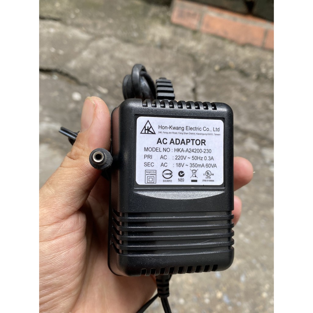 BỘ NGUỒN XOAY CHIỀU AC 18V 350mA