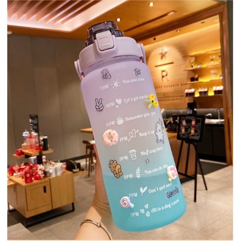 Bình đựng nước 2 lít chia vạch nhắc uống nước